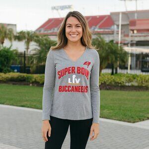 NFL 2019 TAMPA BAY BUCCANEERS Super Bowl LV Souvenir Long Sleeve Shirt UNISEX M